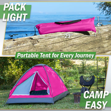 Wakeman tent ventilation window enhances airflow.