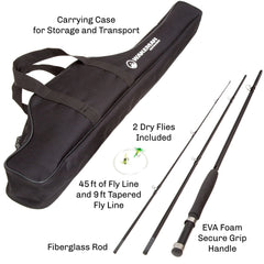 Wakeman two dry flies included for quick start on the river.