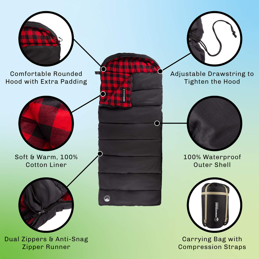 Wakeman XL hooded design with drawstring traps warmth around your face.