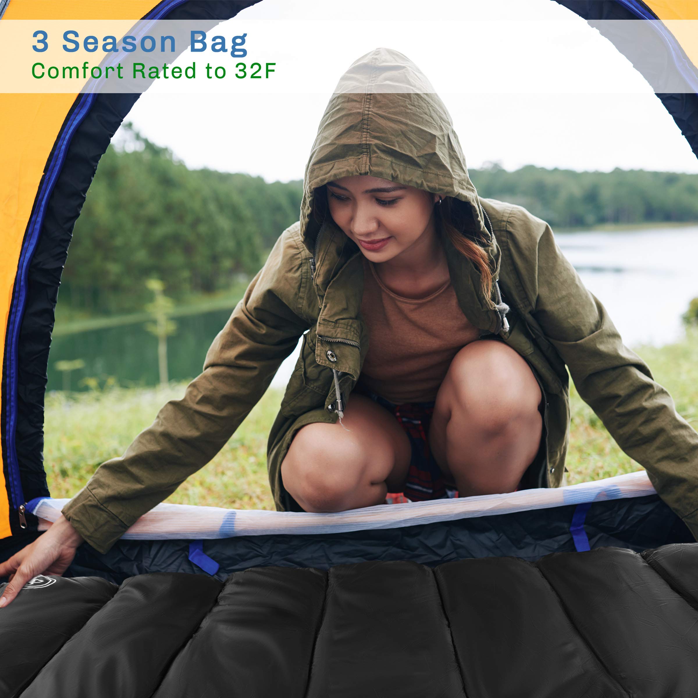 Wakeman XL pillow-padding area keeps your head elevated for comfort.