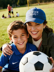 Waldeal Women's Soccer Mom Cap Navy - back adjust strap