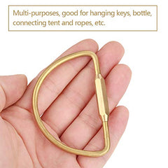 Walfront brass oval ring clip Drop shape ideal for lightweight accessories.