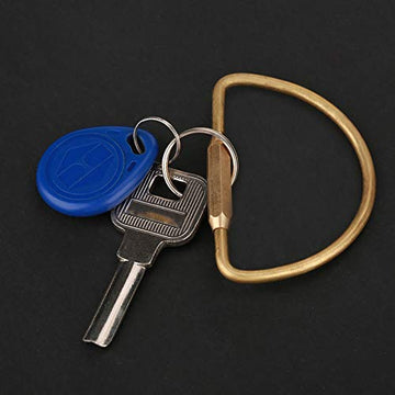Walfront brass oval ring clip Durable brass construction for long-lasting use.