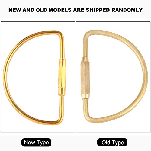 Walfront brass oval ring clip Multi-use clip for keys, bottles, and gear.