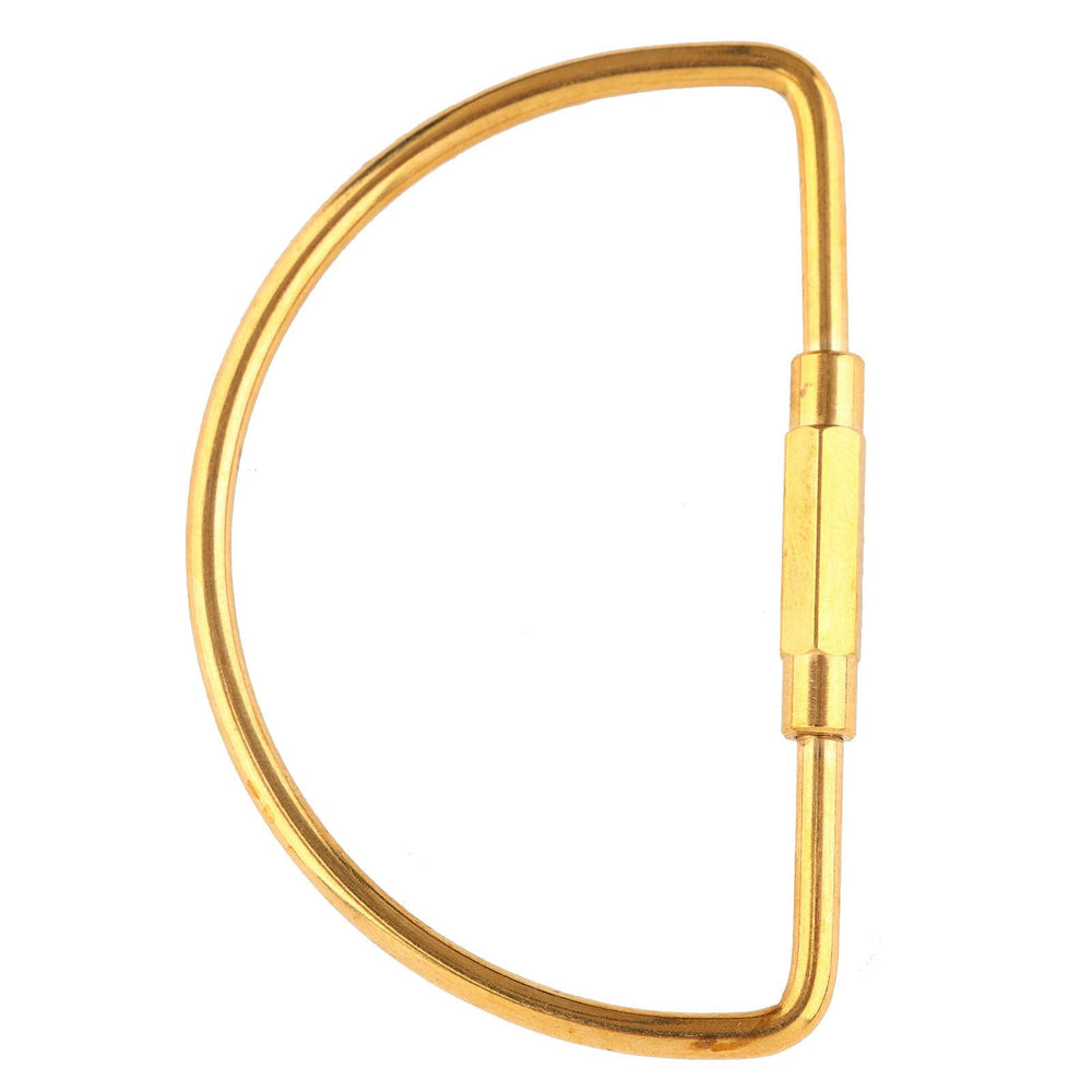 Walfront brass oval ring clip Semicircle shows compact keyholding for everyday use.