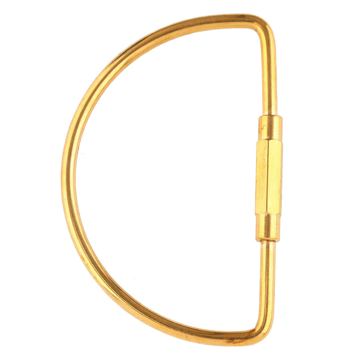 Walfront brass oval ring clip Semicircle shows compact keyholding for everyday use.