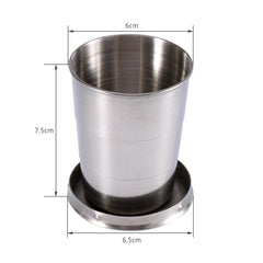 Walfront collapsible cup with ergonomic grip for comfortable outdoor use.