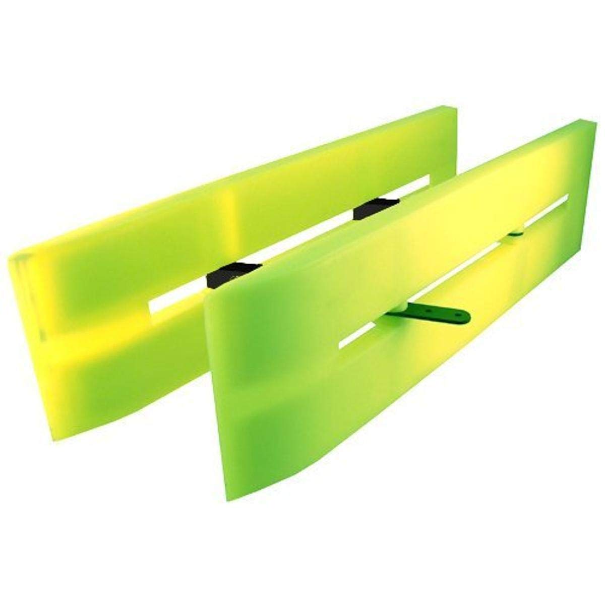 Walker Downriggers double planer board top view for precise line control and water coverage