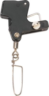 Walker Downriggers Terminator Release cable clincher assembly demonstrates quick rigging on the boat