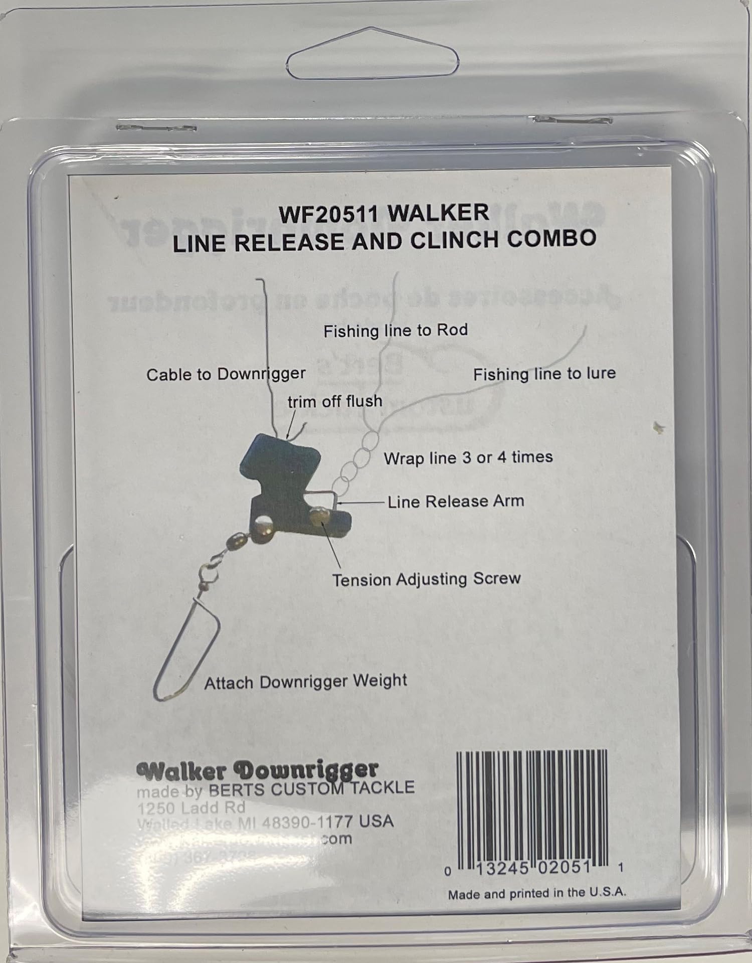 Walker Downriggers Terminator Release durable stainless steel build for freshwater and saltwater use