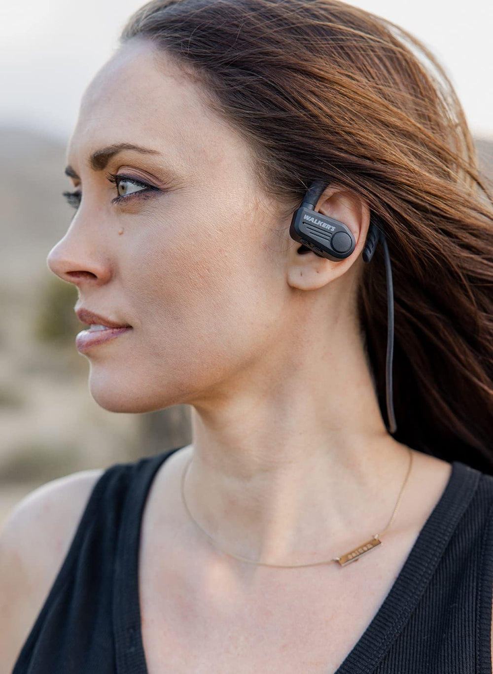 Walker’s ATACS Earbuds with charging case ready for travel and recharge on the go.