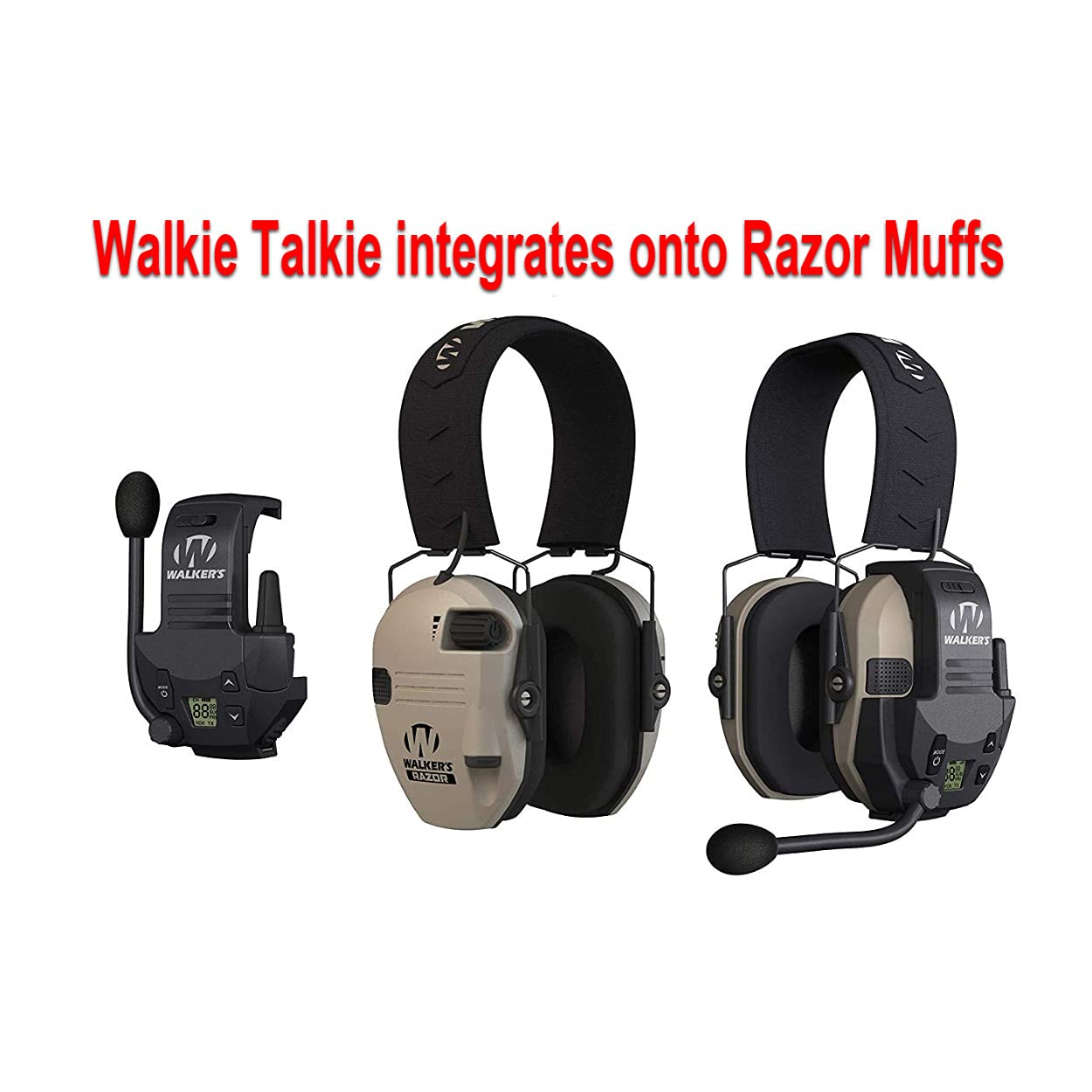 Walker's Belt Clip Holder keeps muffs within reach on range