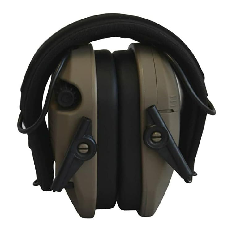 Walker's Digital Razor earmuffs front view highlighting ergonomic headband and secure fit.