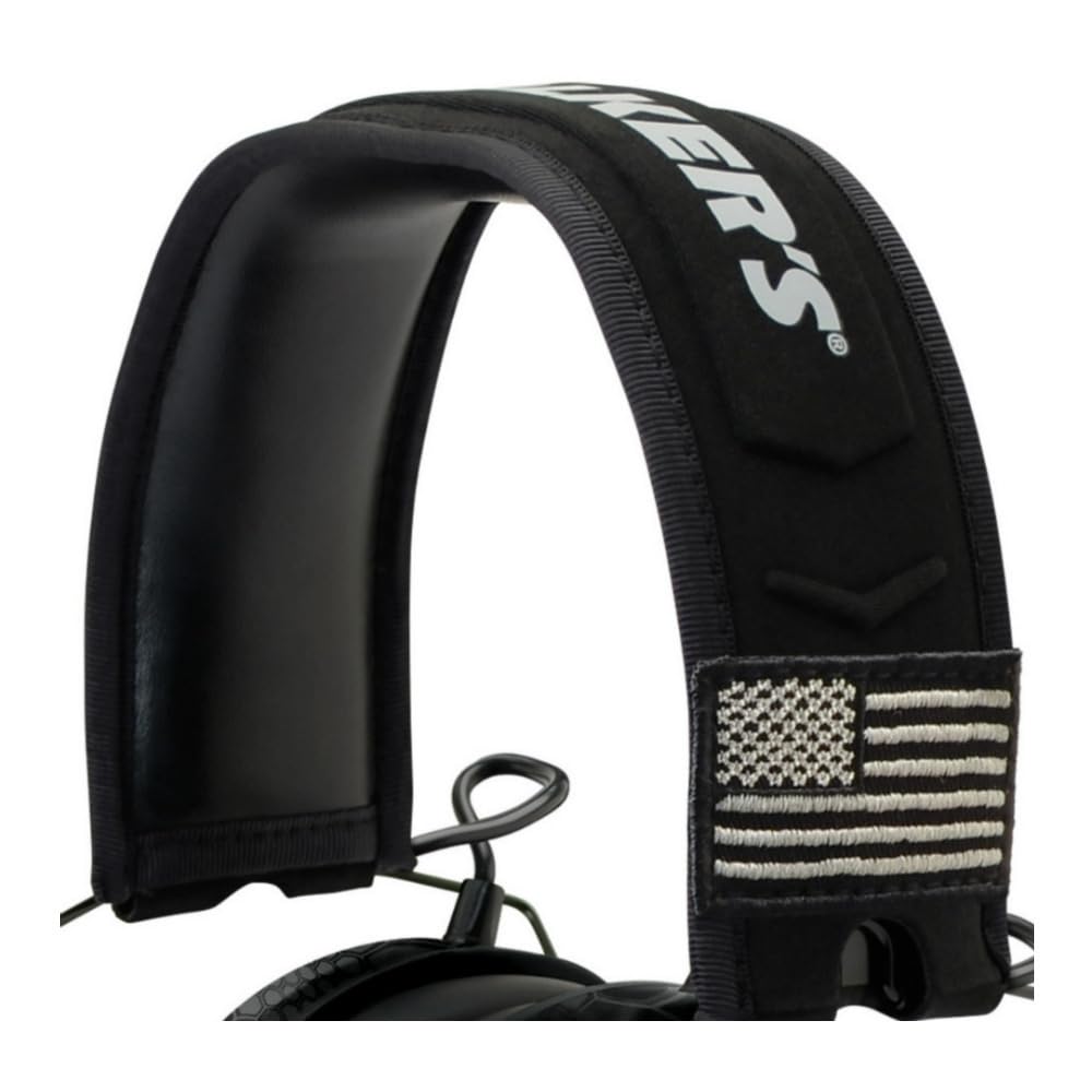 Walker's Razor Patriot headband patch area supports customization and comfort