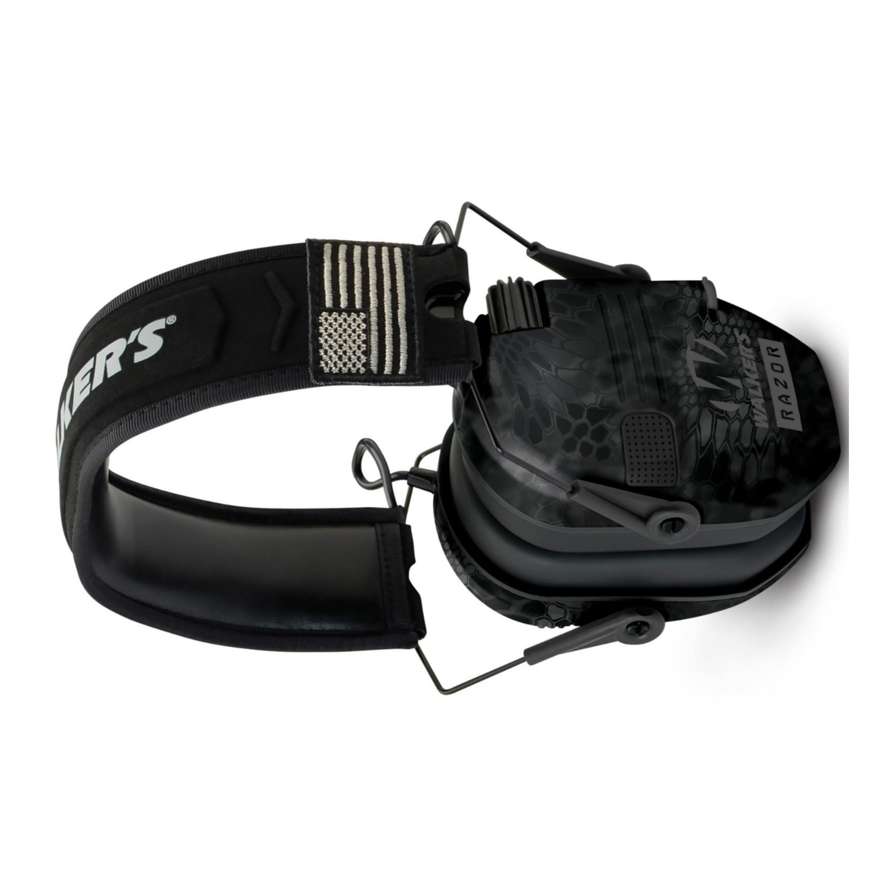Walker's Razor Patriot hi-gain omnidirectional mics capture ambient sounds with clear balanced output