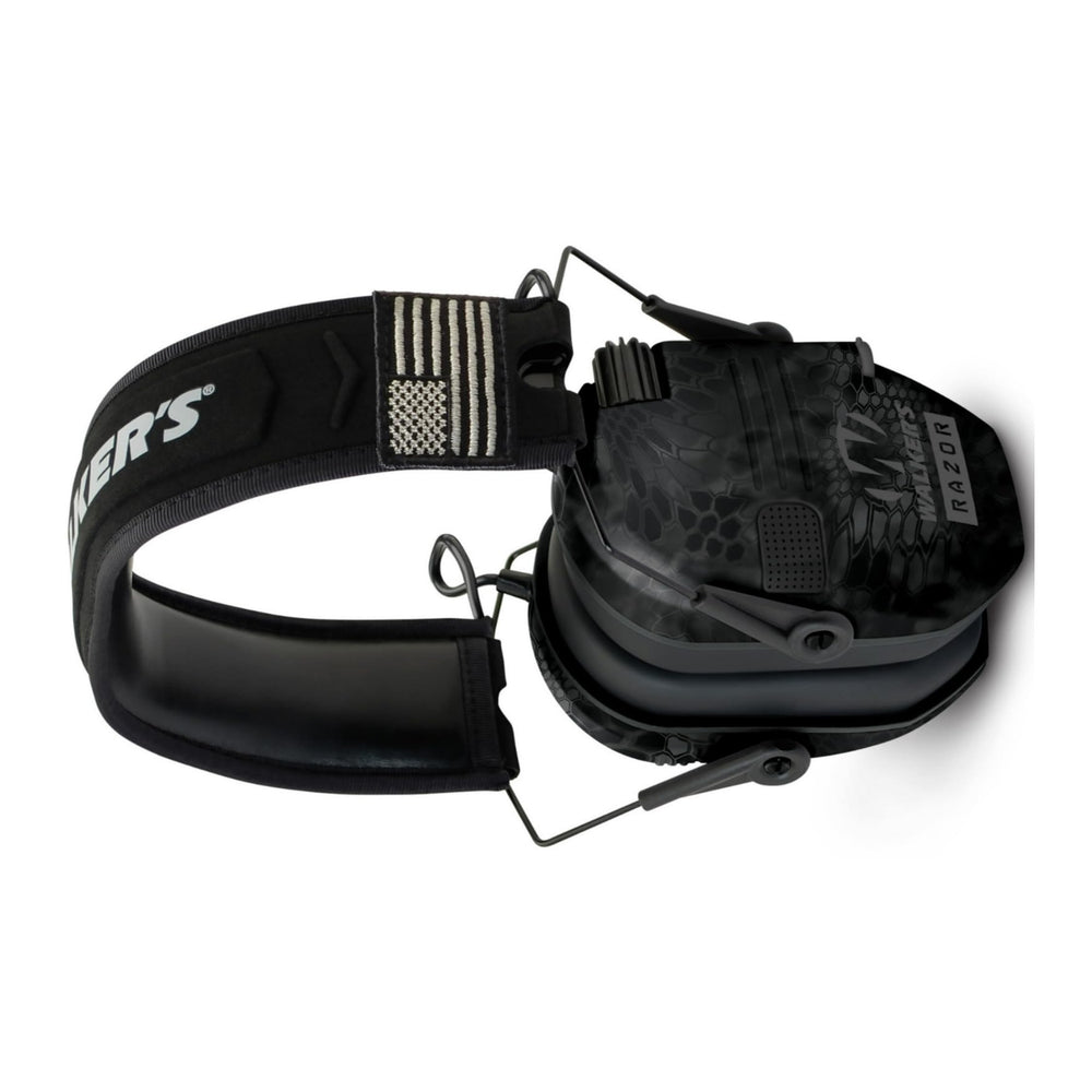 Walker's Razor Patriot hi-gain omnidirectional mics capture ambient sounds with clear balanced output