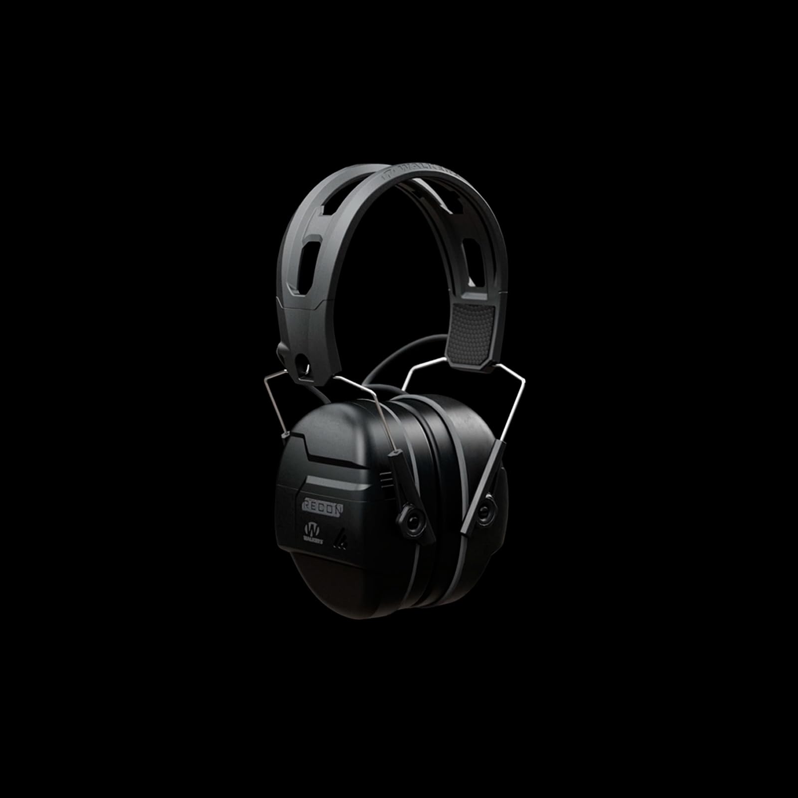 Walker's Recon Digital Muffs IPX4 rating signals weather-ready protection in field conditions.