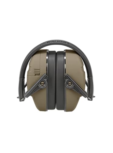 Walker's Recon Digital Muffs IPX4 weather resistance in rugged field conditions