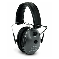Walkers' Single Mic compact folding ear muffs front view showing comfort and protection.