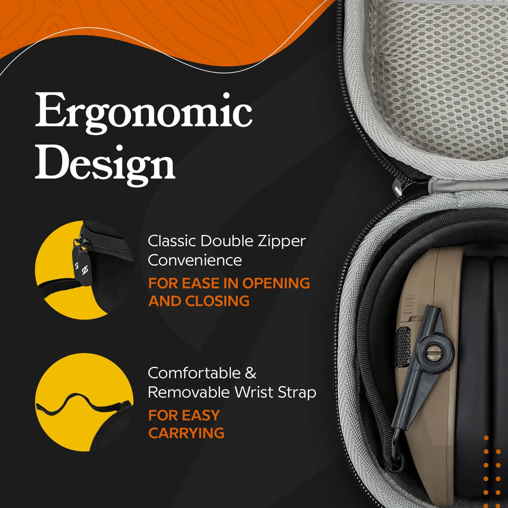 Walker's XCEL 500BT on-head ergonomic headband for comfortable wear