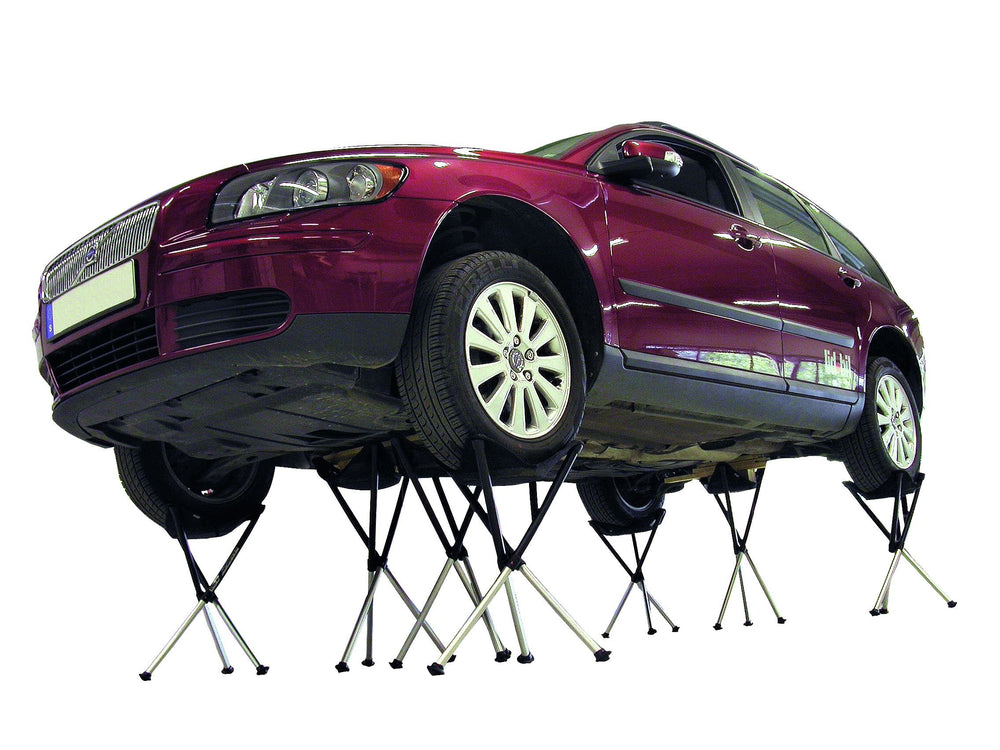 Walkstool Comfort durable rubber feet stabilize on slippery or uneven surfaces.