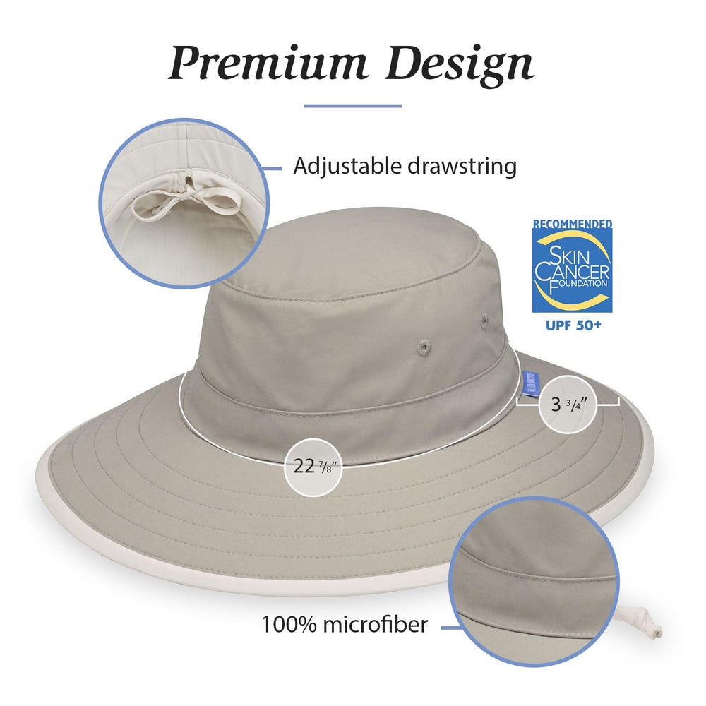 Wallaroo Sanitas Sun Hat adjustable chin strap ensures secure wear