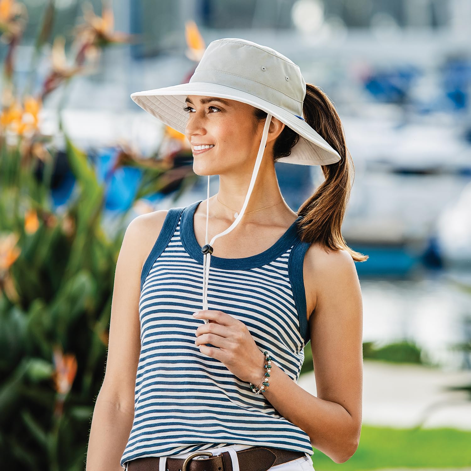 Wallaroo Sanitas Sun Hat packable flat design fits in any travel bag