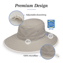 Wallaroo Sanitas Sun Hat packed flat for travel