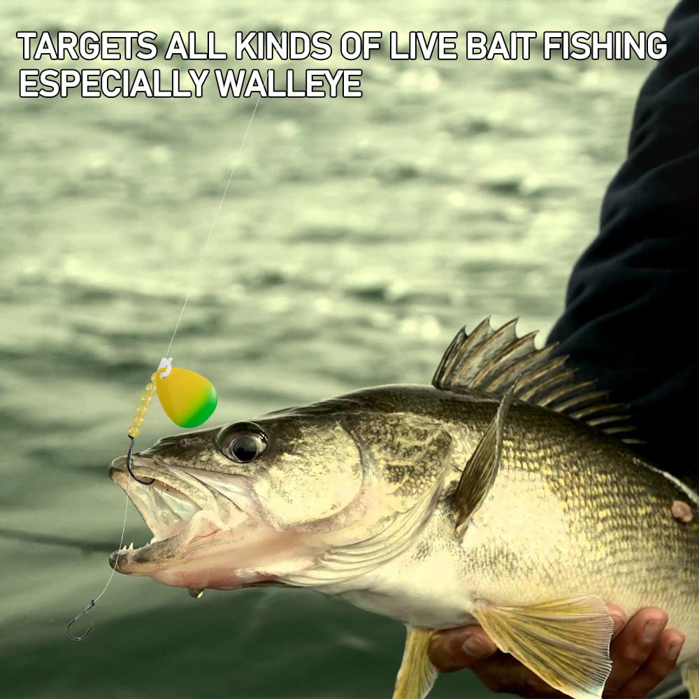 Close-up of beads used on walleye rigs