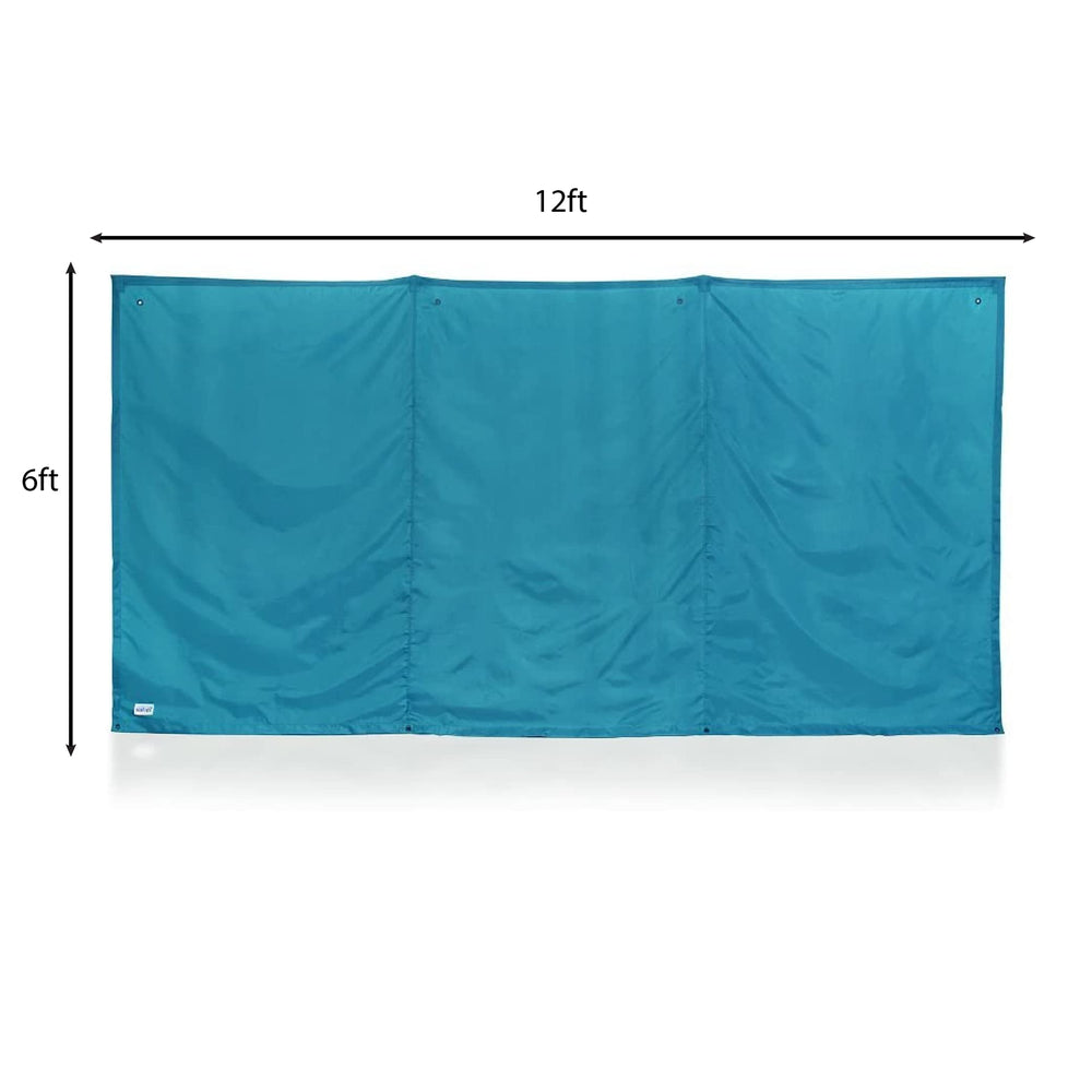 WallUp portable privacy tent setup, easy for one person.
