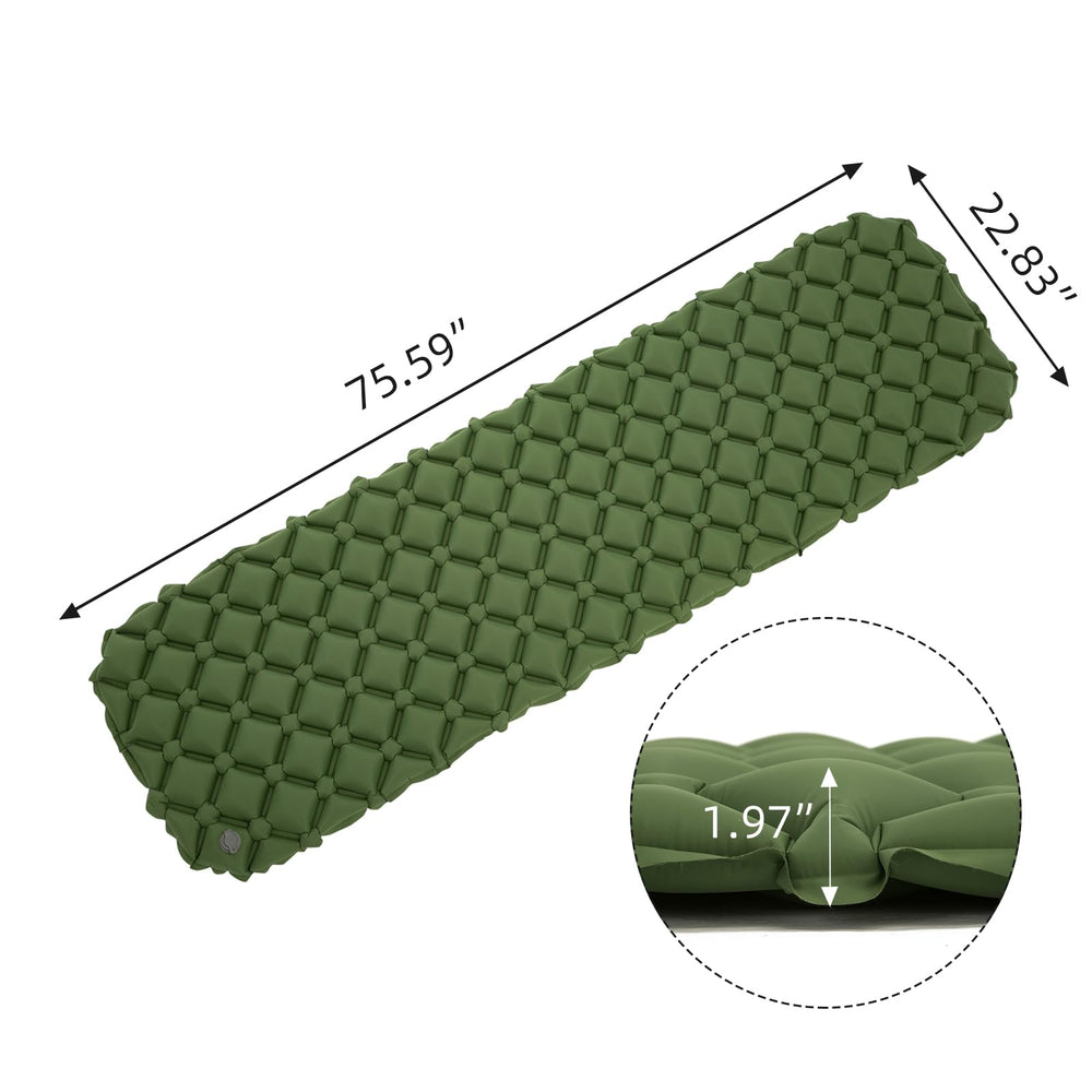 Walnest ultralight sleeping pad weighs 0.92 pounds and folds compactly