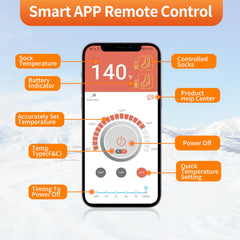 WAMOVAL app control screen showing temperature settings for precise comfort
