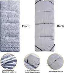 Wamsound camping cot pad rolled storage highlights easy packing for trips.