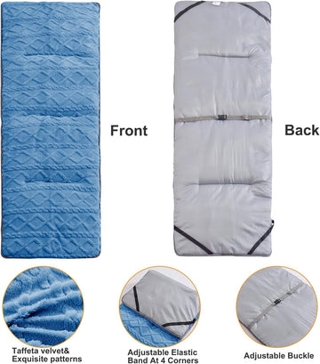 Wamsound cot pad soft velvet surface for comfortable outdoor sleep