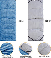 Wamsound cot pad soft velvet surface for comfortable outdoor sleep