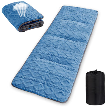 Wamsound folding camping cot pad rolled compactly for easy travel