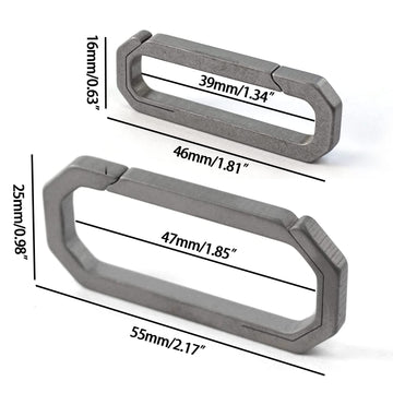 WANERSEN EDC titanium small carabiner clip keeps keys organized and lightweight.