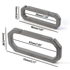 WANERSEN EDC titanium small carabiner clip keeps keys organized and lightweight.