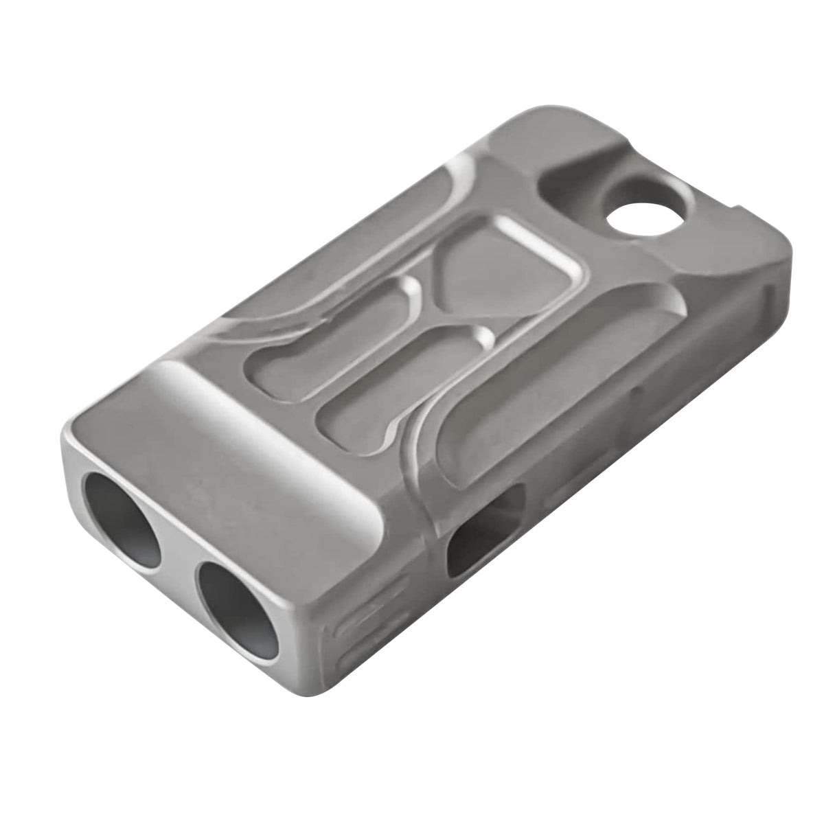 WANERSEN titanium emergency whistle necklace, ideal for quick access during outdoor adventures.