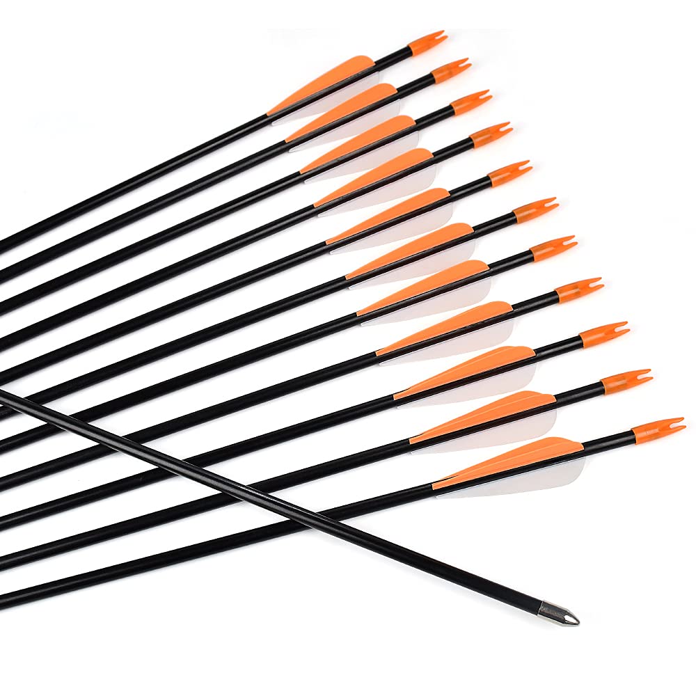 WangQin Archery arrows compatible with recurve bows up to 45 lbs draw weight