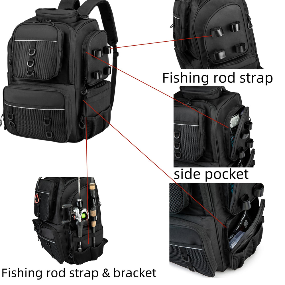 WANOON bottom waterproof coating protects gear from moisture during wet trips.
