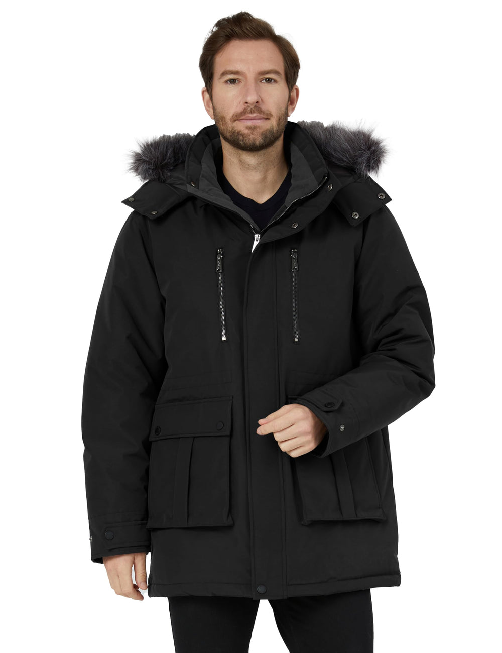 Wantdo parka detachable hood close-up for adaptable weather protection