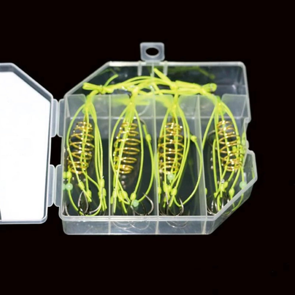 WAOCEO bait cage set shown for easy baiting and targeting fish.