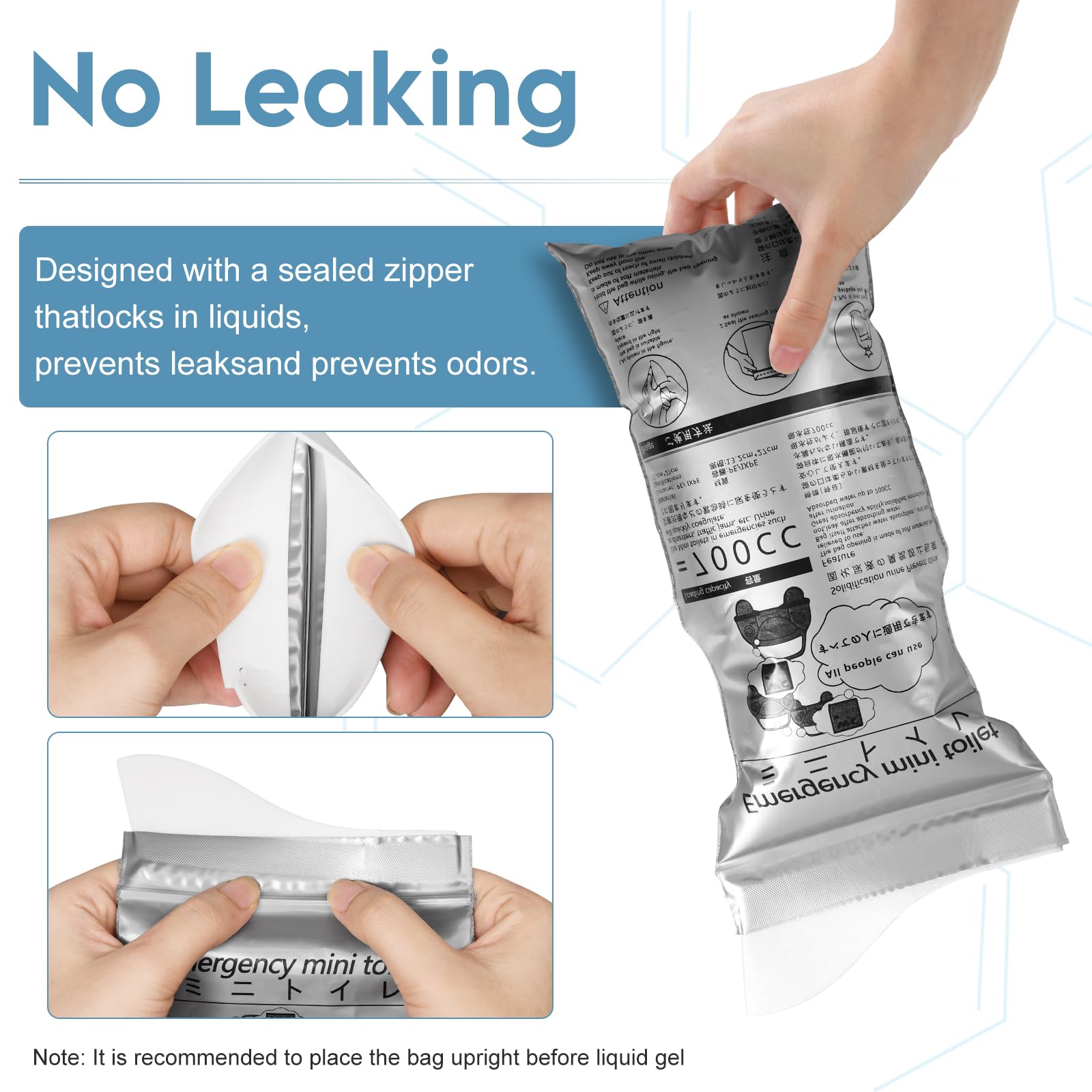 WAONIQ airtight seal reduces odor and leakage during transport