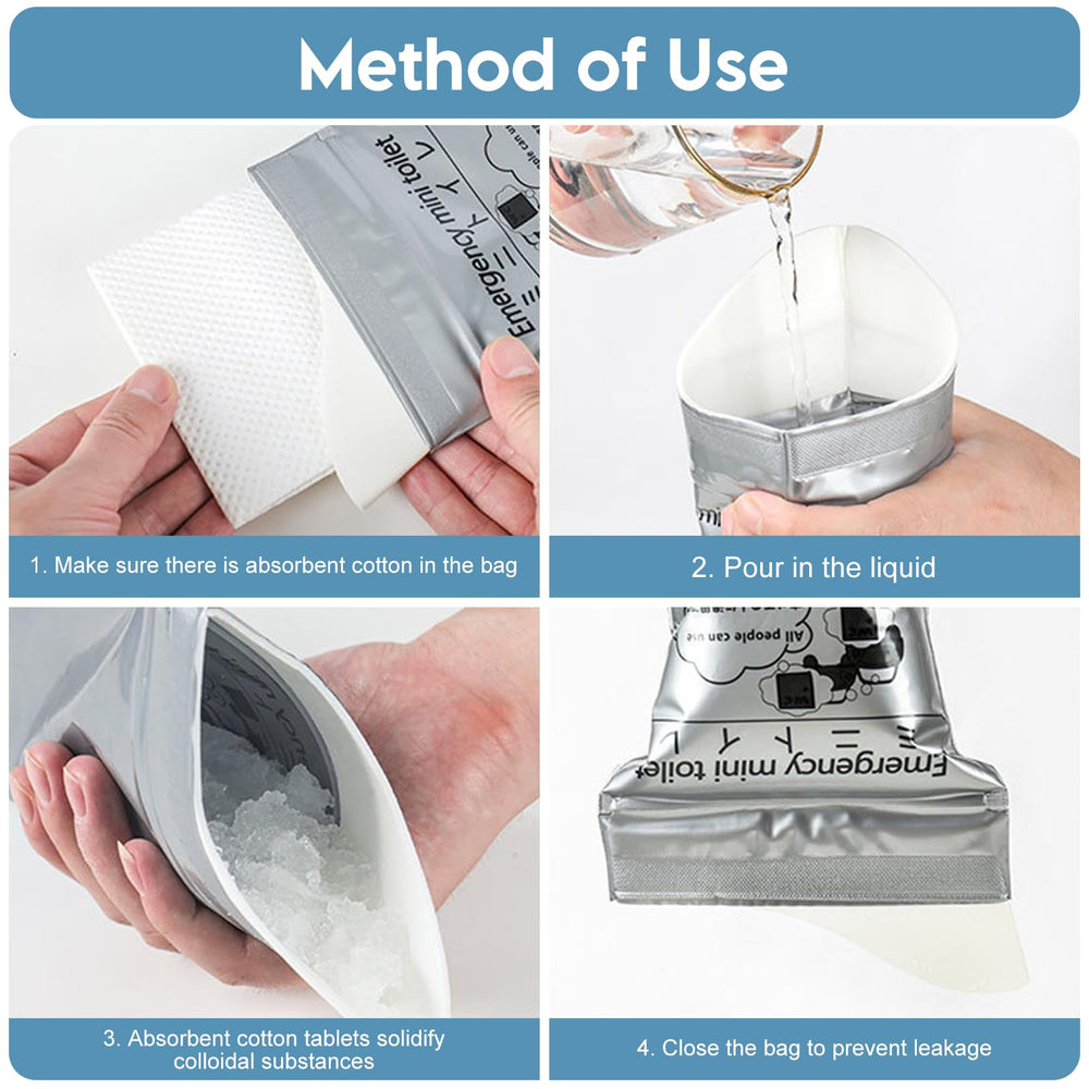WAONIQ large-capacity bag with absorbent pad for quick containment