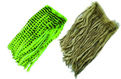 Wapsi Barred Rabbit Zonkers in fluorescent chartreuse for versatile fly tying.