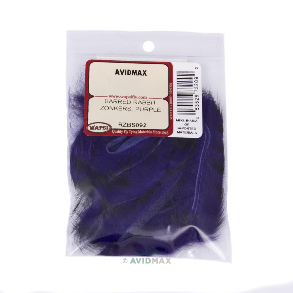 Wapsi Barred Rabbit Zonkers strip for lifelike fly tying patterns