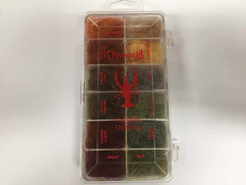 Wapsi CrawDub dubbing dispenser highlighting easy pinch-grab use for fly tying