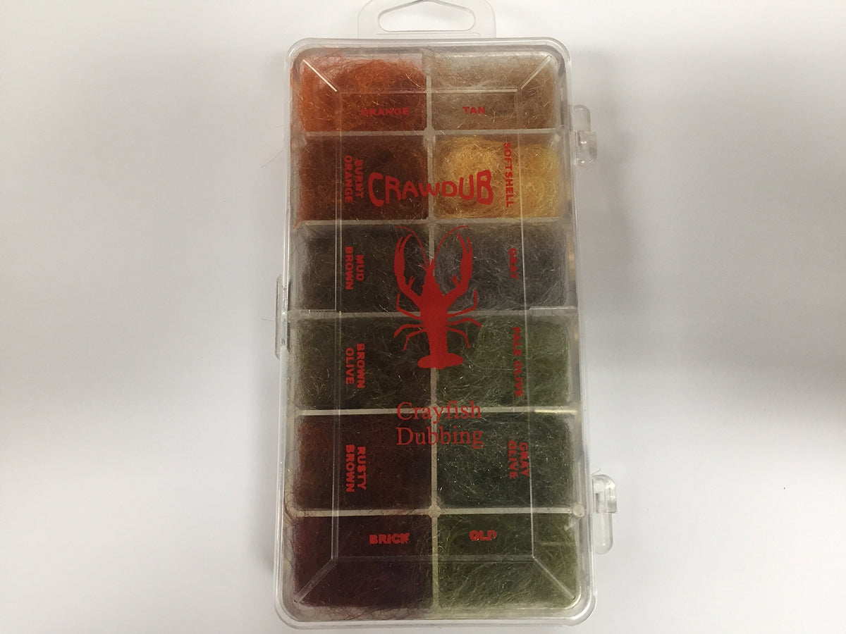 Wapsi CrawDub dubbing dispenser highlighting easy pinch-grab use for fly tying