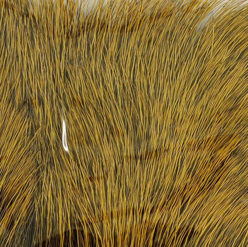 Wapsi Elk Body Hair Olive packaged ready to tie, showcasing color variety